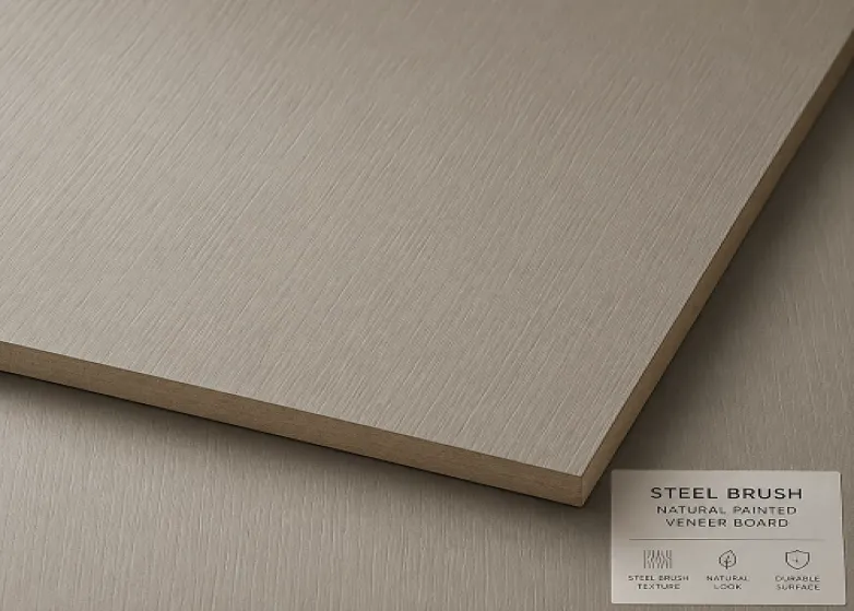 Complete technical and design reference for steel brush natural lacquer decorative panels